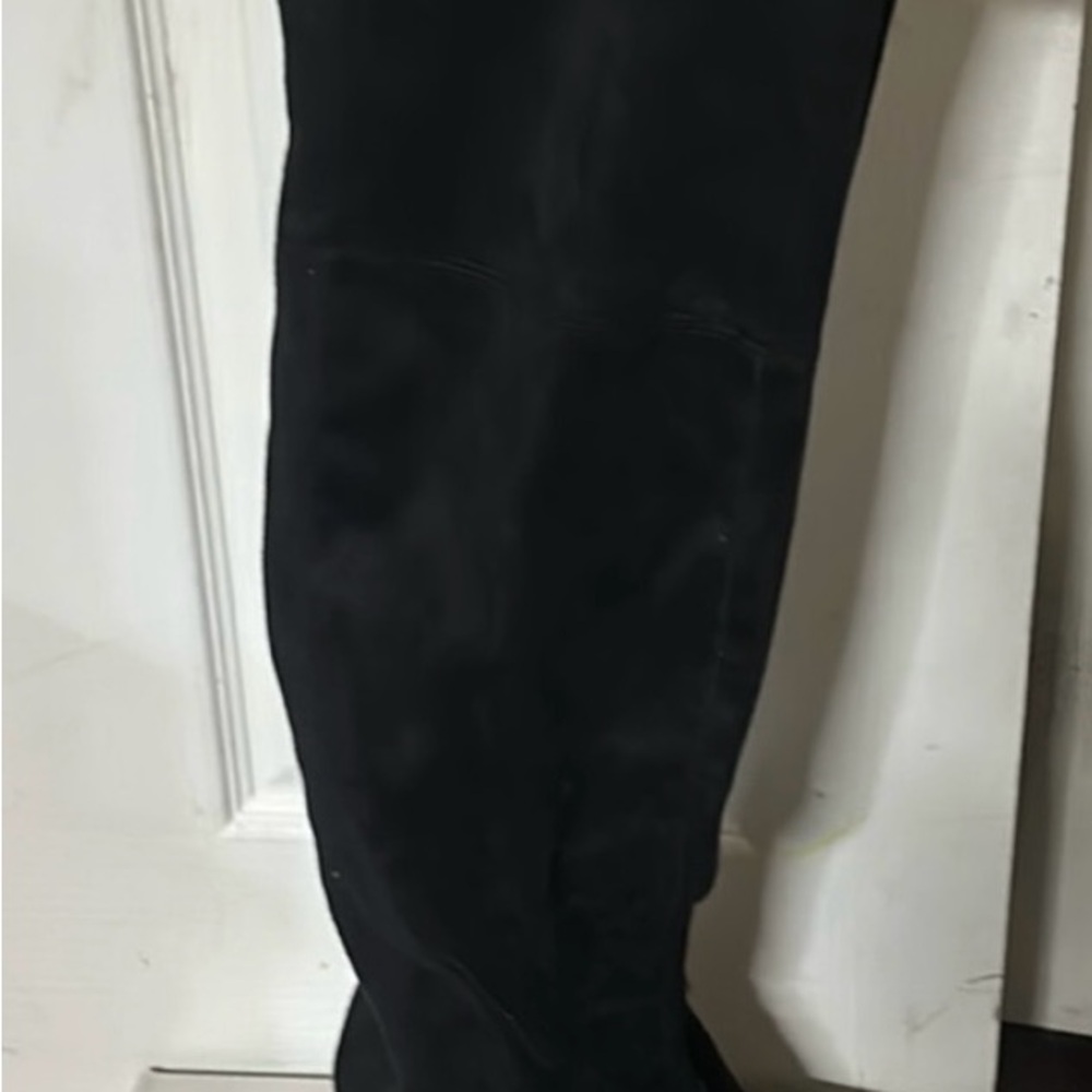 NIB Black Suede Marc Fisher Knee-High Boots